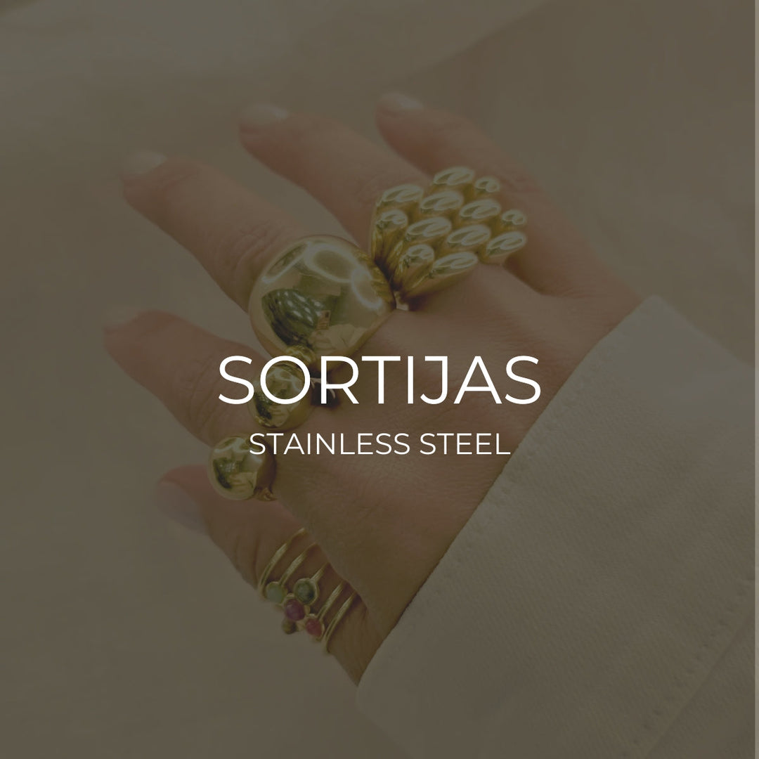 STAINLESS STEEL SORTIJAS - Zoé Del Mar