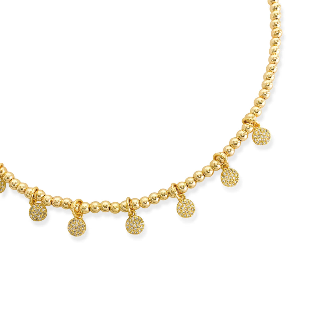 ANK484 - Beaded Chain Necklace