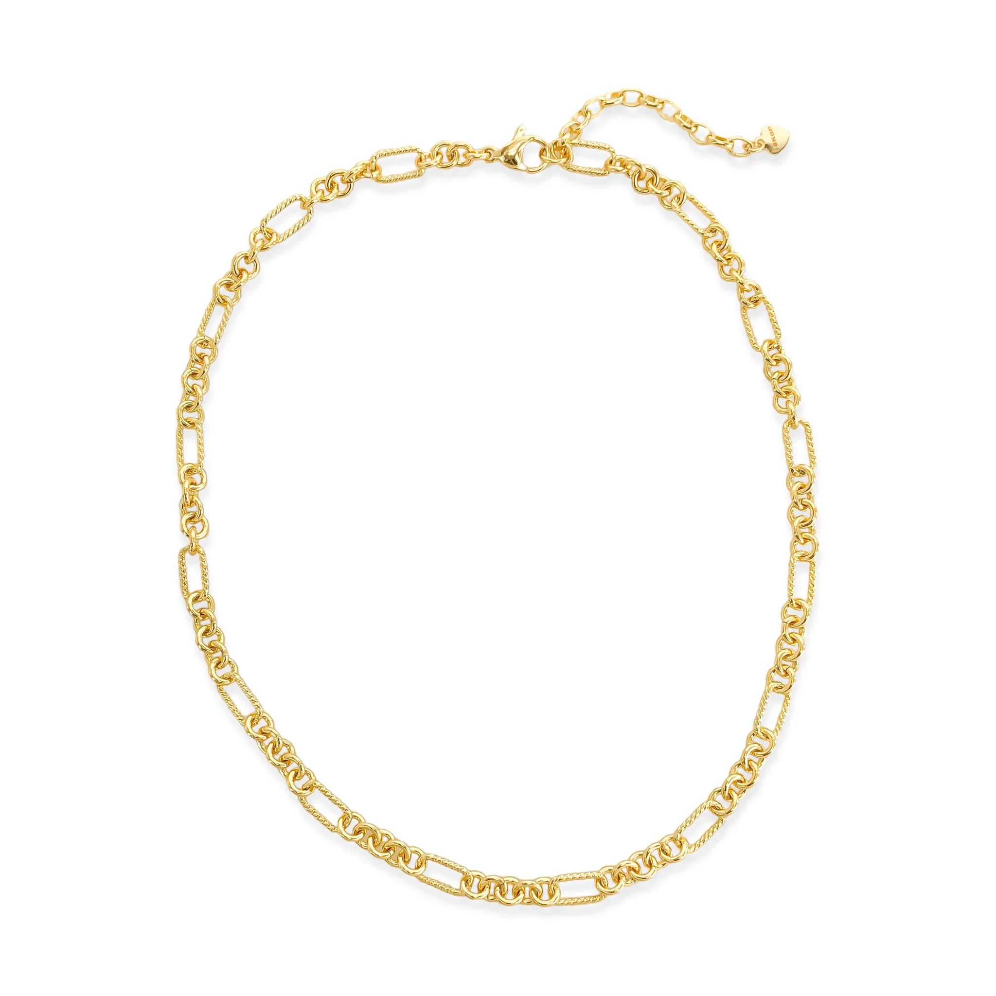ANK499 - Textured Chain Necklace