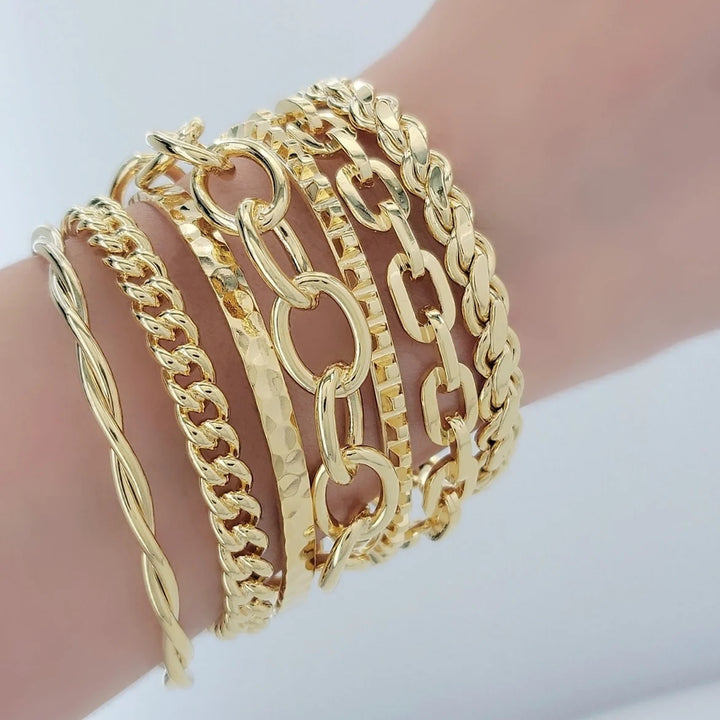 KBR022 - Braided Chain Cuff