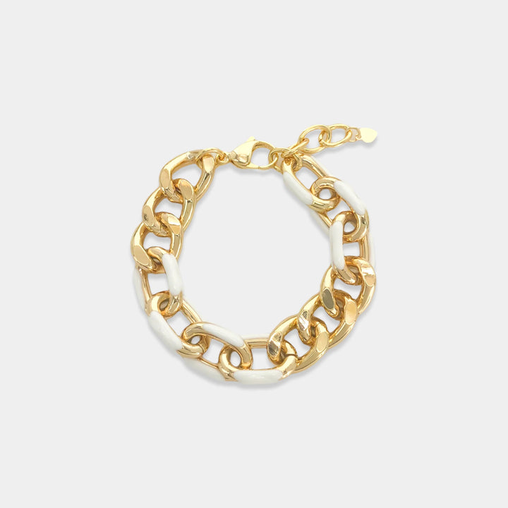 ABR115 - Enamel Chain Bracelet