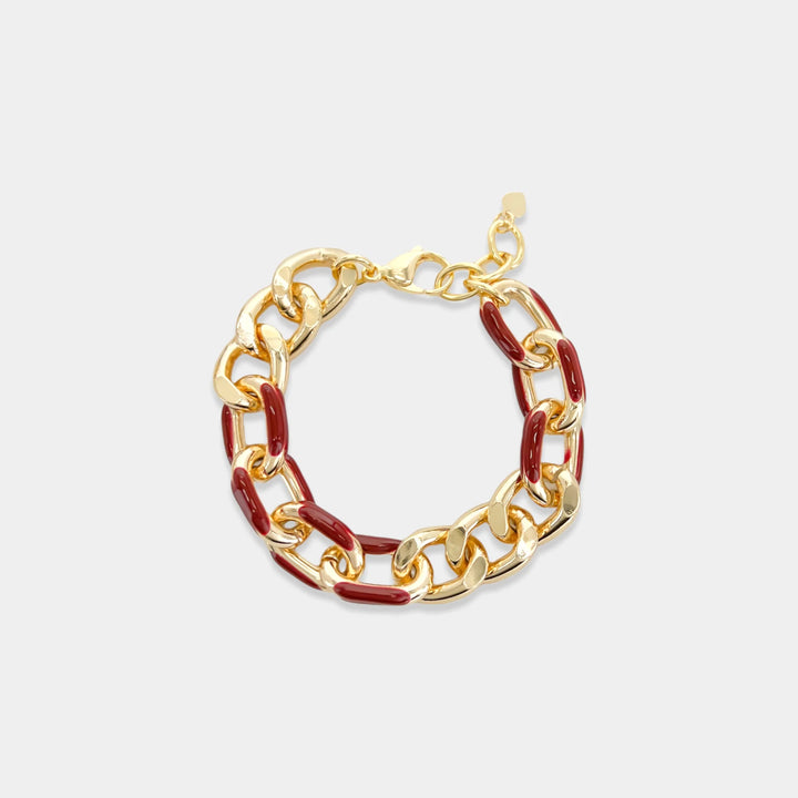 ABR115 - Enamel Chain Bracelet