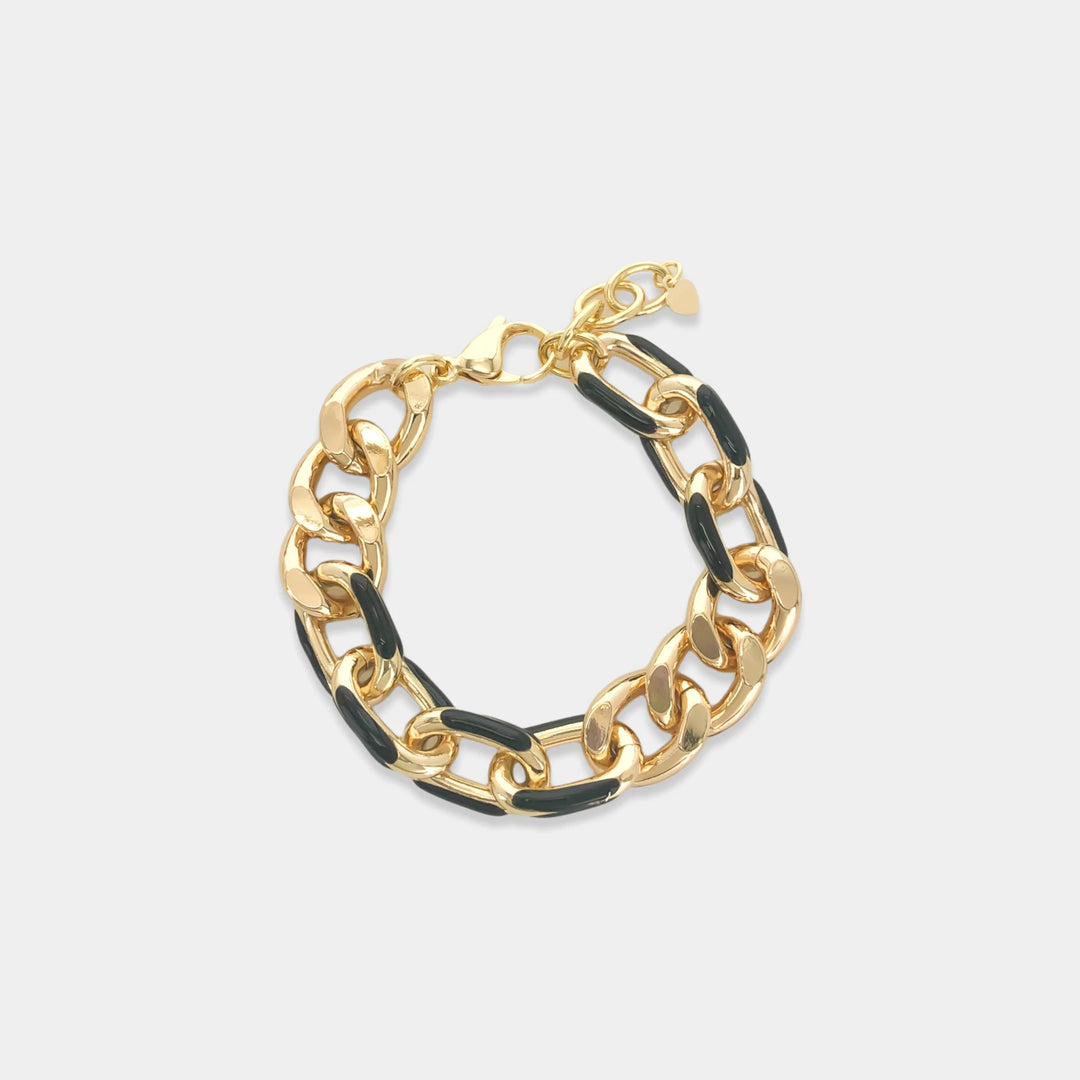 ABR115 - Enamel Chain Bracelet