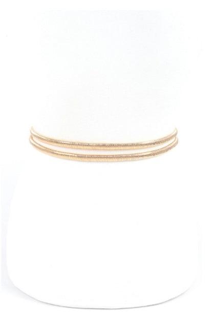 Double Ring Elastic Metal Belt