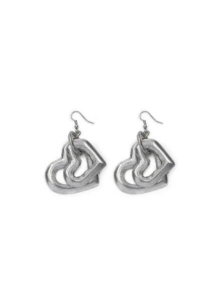 2 HEARTS EARRINGS Code AL17407