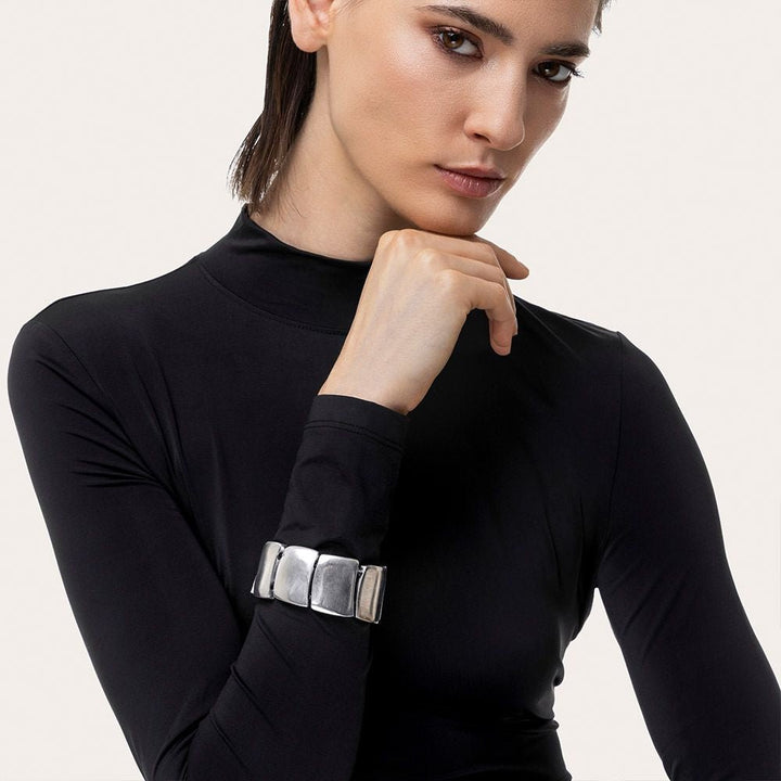 BRACELET ELASTIQUE 8 RECTANGLES ARRONDIS ALO1174Zoé Del Mar