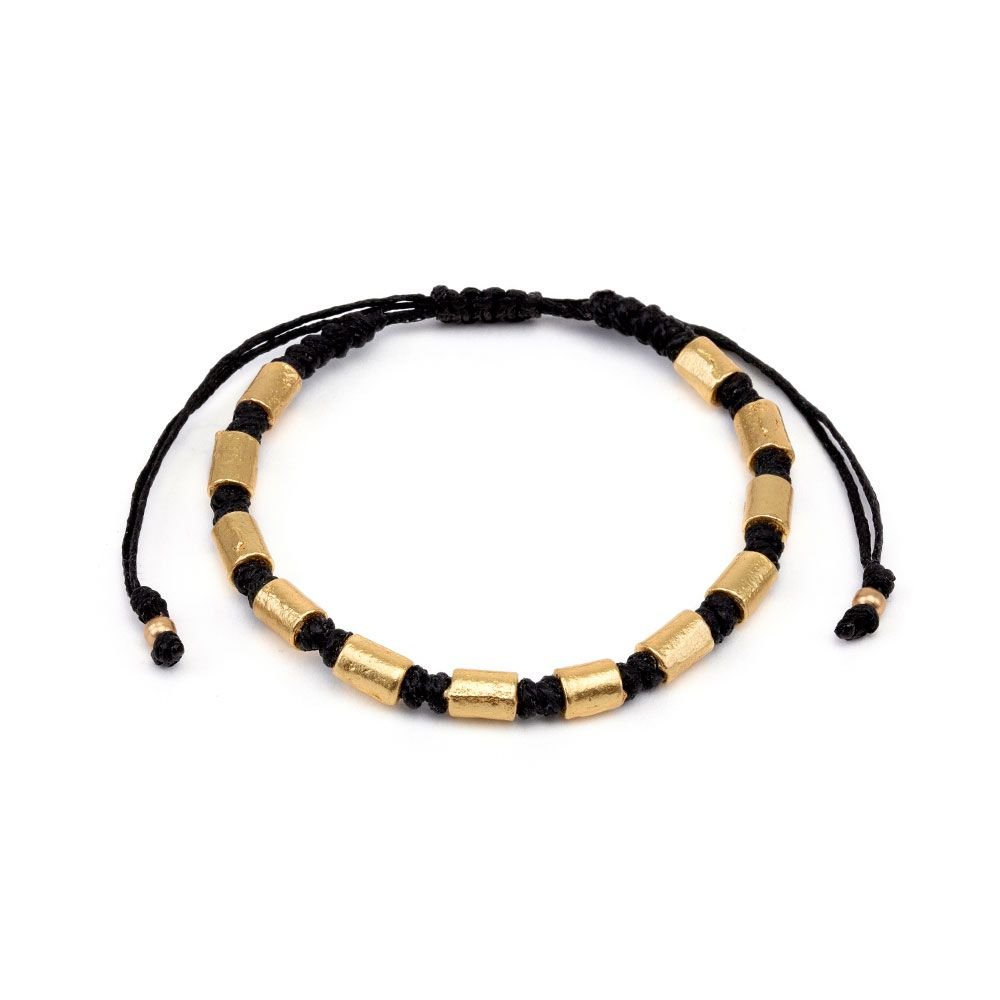 BRACELET MACRAME CYLINDERS Code DRY4503PULSERAZoé Del Mar