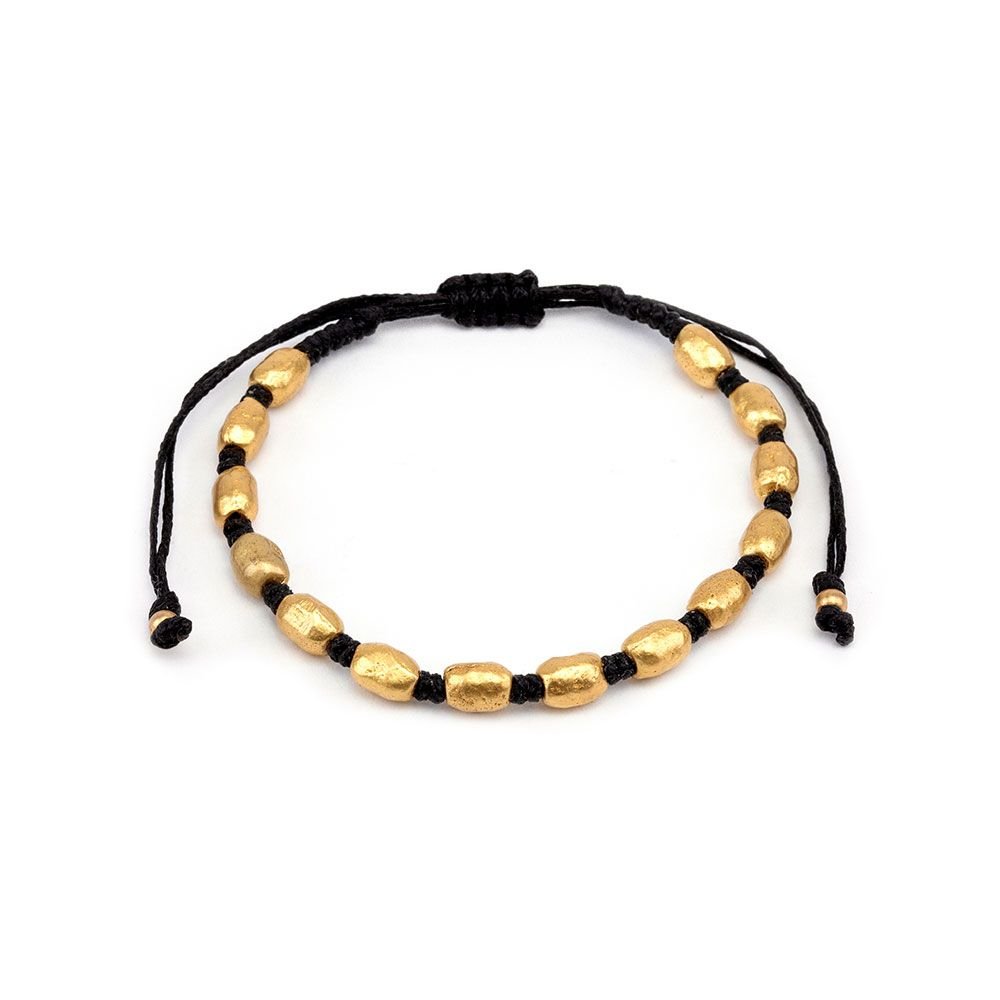 BRACELET MACRAME NUGGETS Code DRY4502PULSERAZoé Del Mar