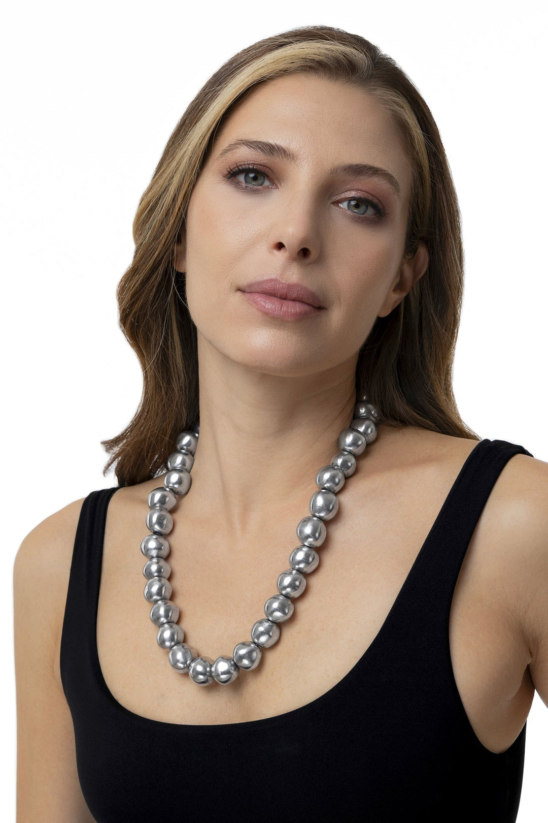 COLLAR ELASTICO ESFERAS AL02252Zoé Del Mar