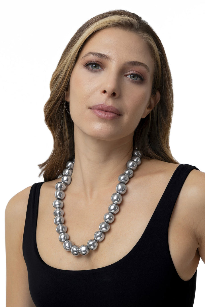 COLLAR ELASTICO ESFERAS AL02252Zoé Del Mar
