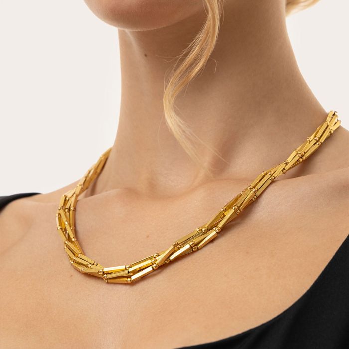 DD04055 COLLANA MULTIFILI BARRETTEZoé Del Mar