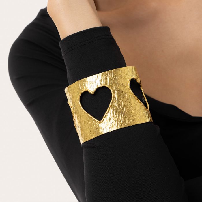 DD11154 BRACCIALE FASCIA CUORI BUCATIZoé Del Mar