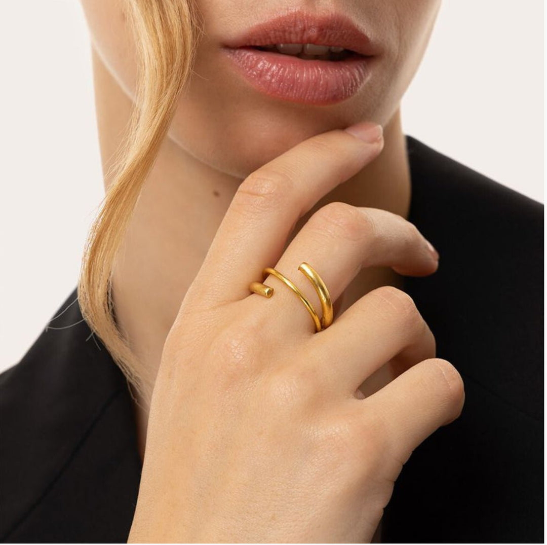 DD15095S ANELLO SPIRALE IRREGOLAREZoé Del Mar