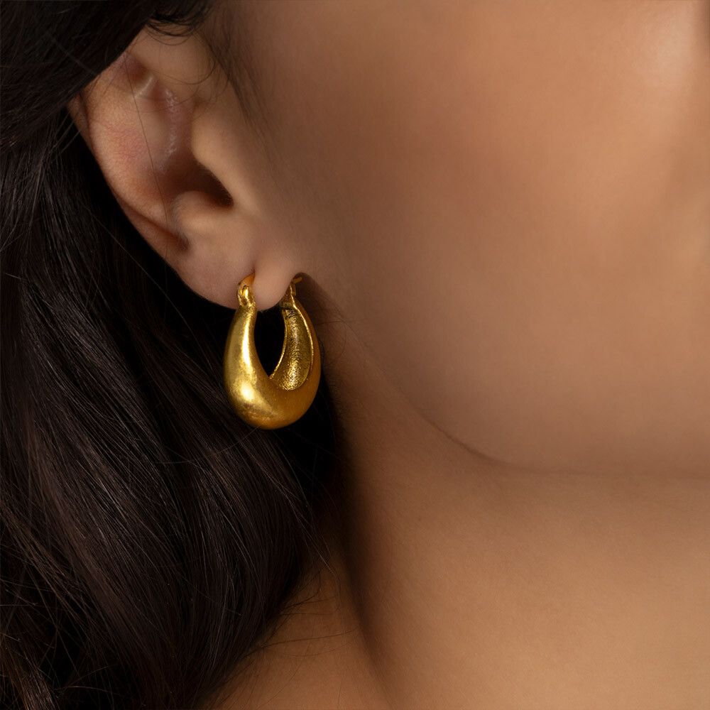 DD16152S PENDIENTES MEZZALUNA BOMBADOSZoé Del Mar