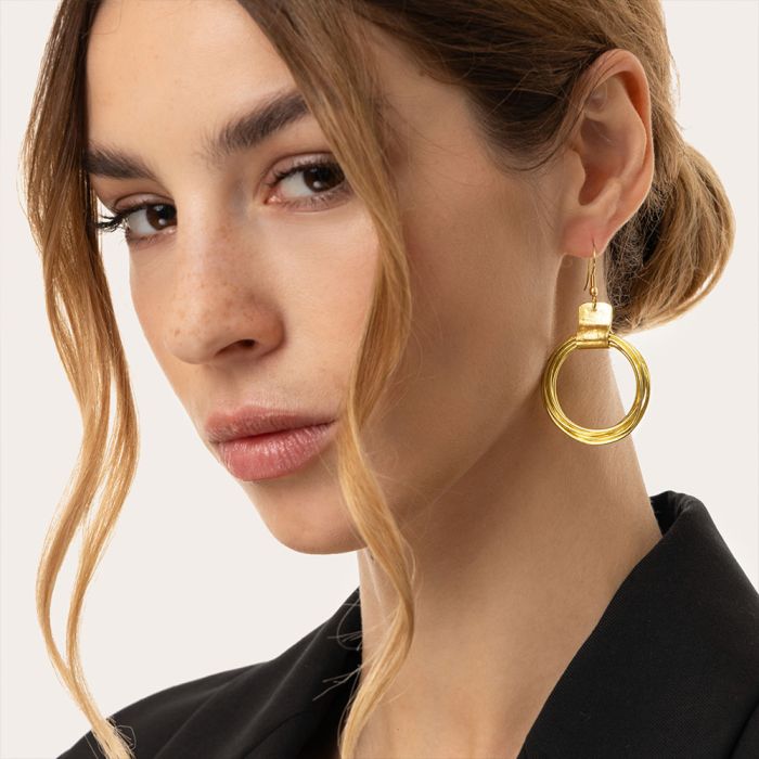 DD16155S PENDIENTES HOOPS MULTIHILOSZoé Del Mar