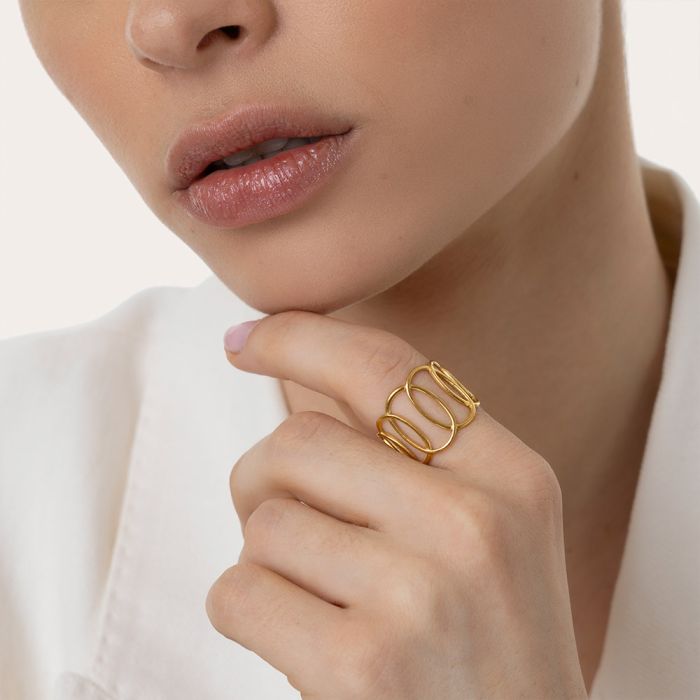 GST6002S ANILLO DE BANDA CON ÓVALOSZoé Del Mar