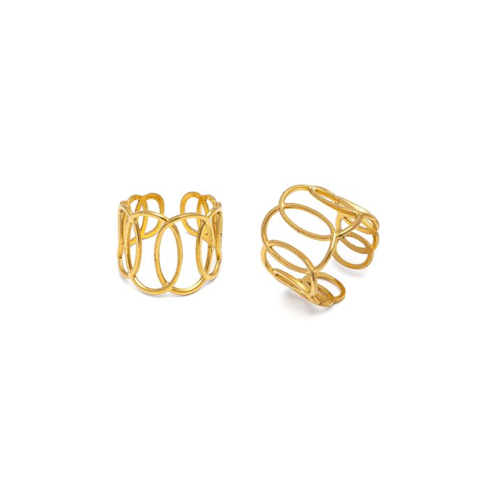 GST6002S ANILLO DE BANDA CON ÓVALOSZoé Del Mar