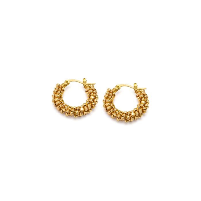 HOOP EARRINGS NUGGETS CODE DD1614PANTALLAZoé Del Mar