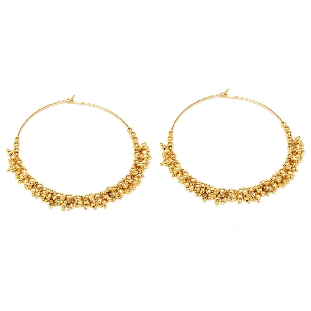 MOGRA HOOPS EARRINGS Code DD16122SPANTALLAZoé Del Mar
