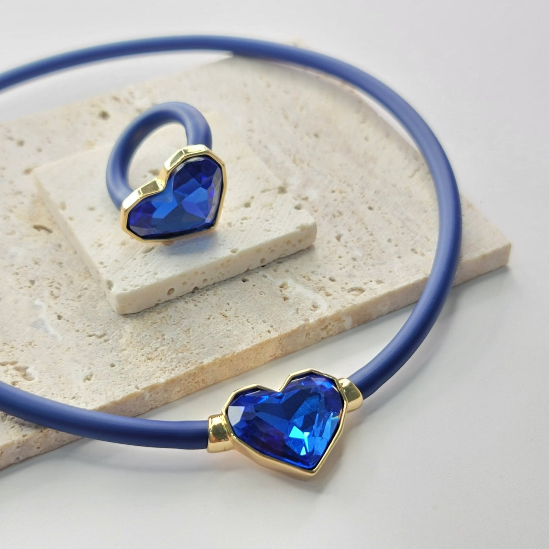 SET PRIMA AZUL CADENA Y SORTIJAZoé Del Mar