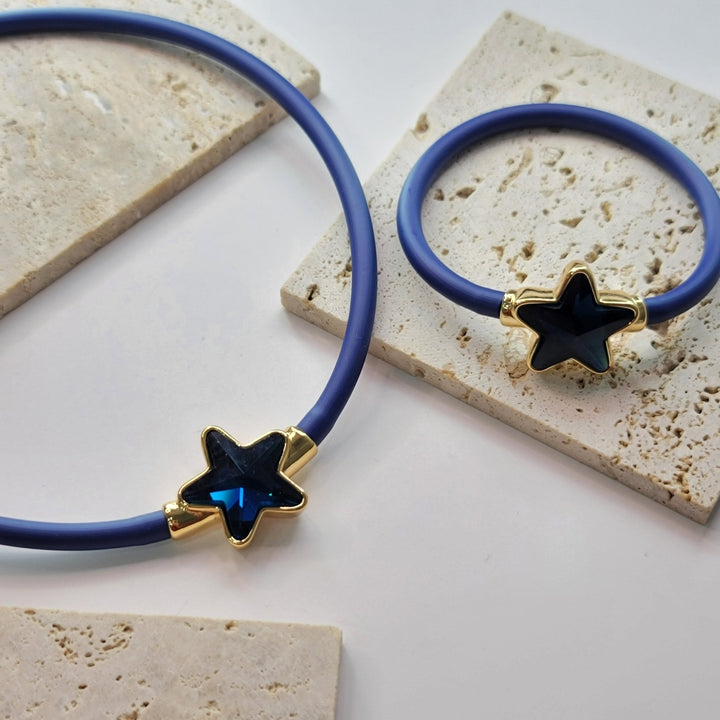 SET STELLA AZUL CADENA Y PULSERAZoé Del Mar