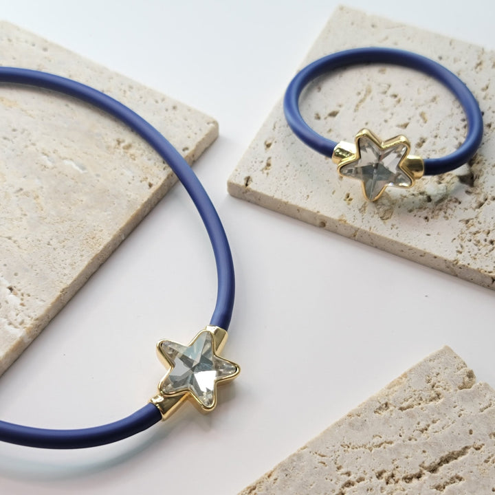 SET STELLA AZUL CADENA Y PULSERAZoé Del Mar