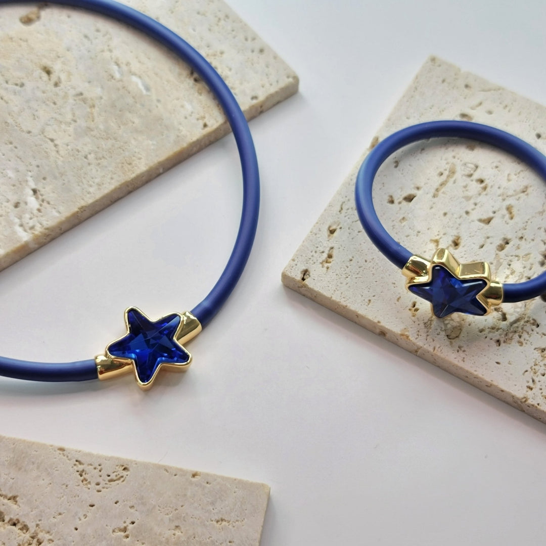 SET STELLA AZUL CADENA Y PULSERAZoé Del Mar