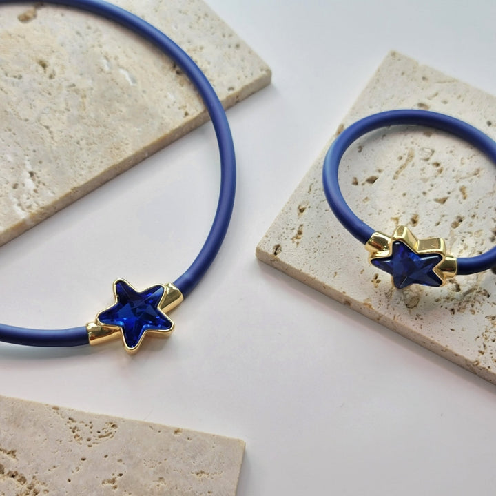SET STELLA AZUL CADENA Y PULSERAZoé Del Mar