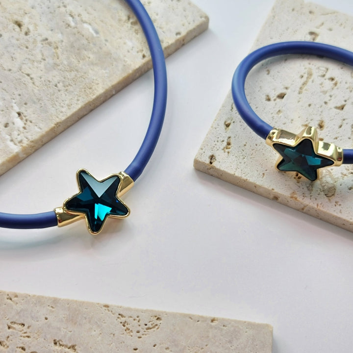 SET STELLA AZUL CADENA Y PULSERAZoé Del Mar
