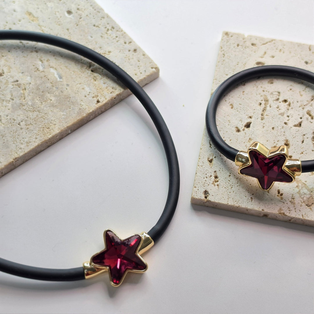 SET STELLA NEGRO CADENA Y PULSERAZoé Del Mar