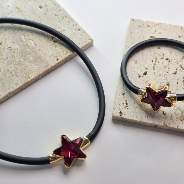 SET STELLA NEGRO CADENA Y PULSERAZoé Del Mar