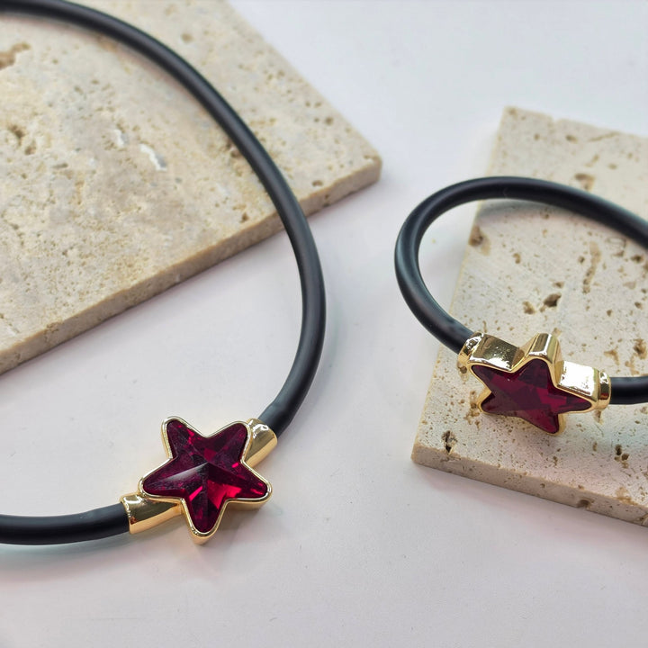SET STELLA NEGRO CADENA Y PULSERAZoé Del Mar