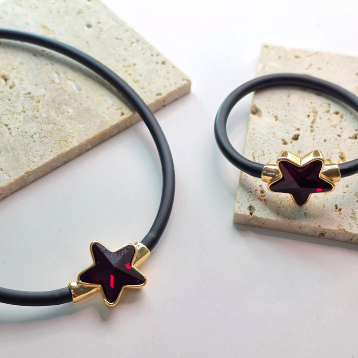 SET STELLA NEGRO CADENA Y PULSERAZoé Del Mar