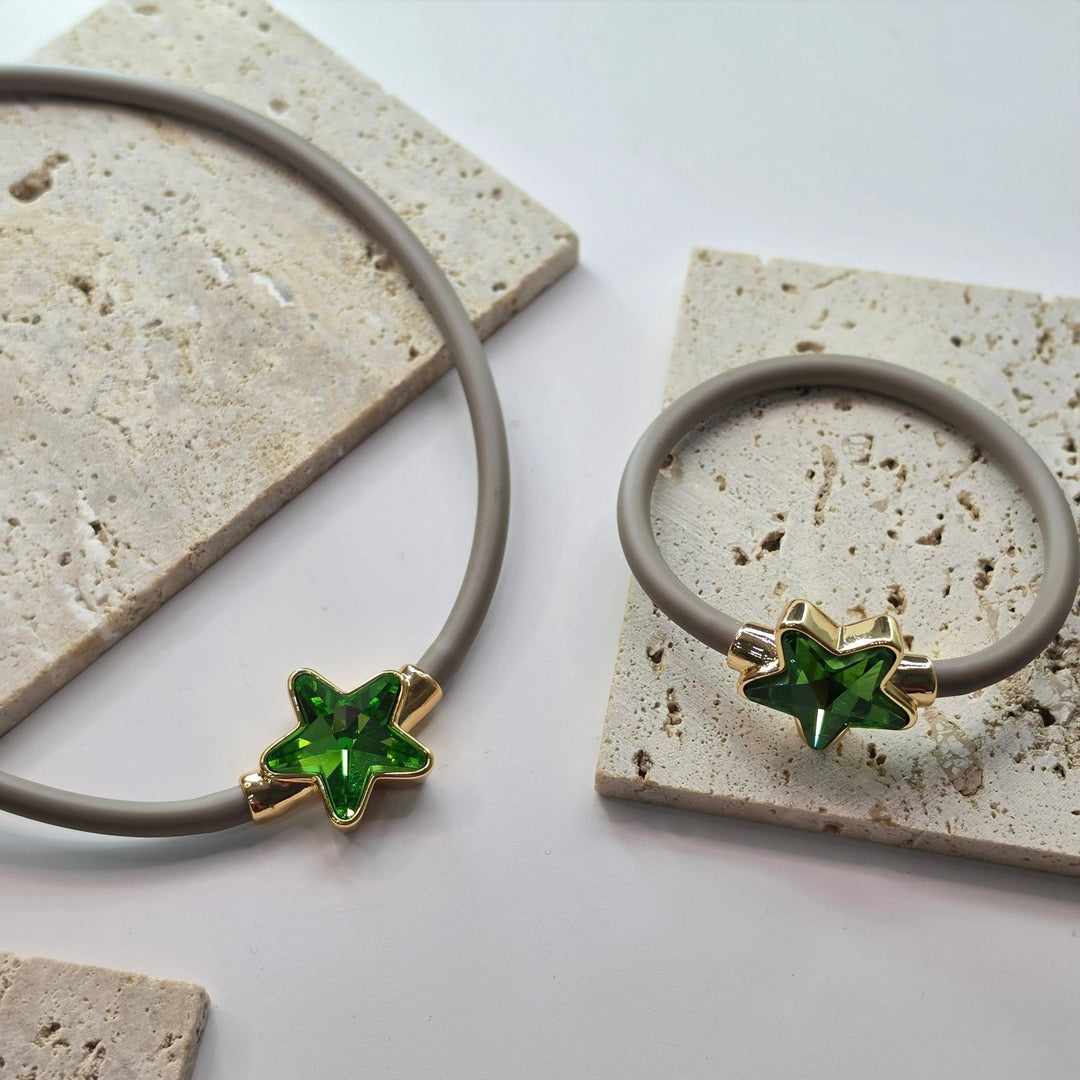 SET STELLA TAUPE CADENA Y PULSERAZoé Del Mar