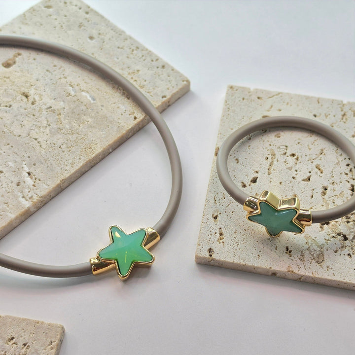 SET STELLA TAUPE CADENA Y PULSERAZoé Del Mar