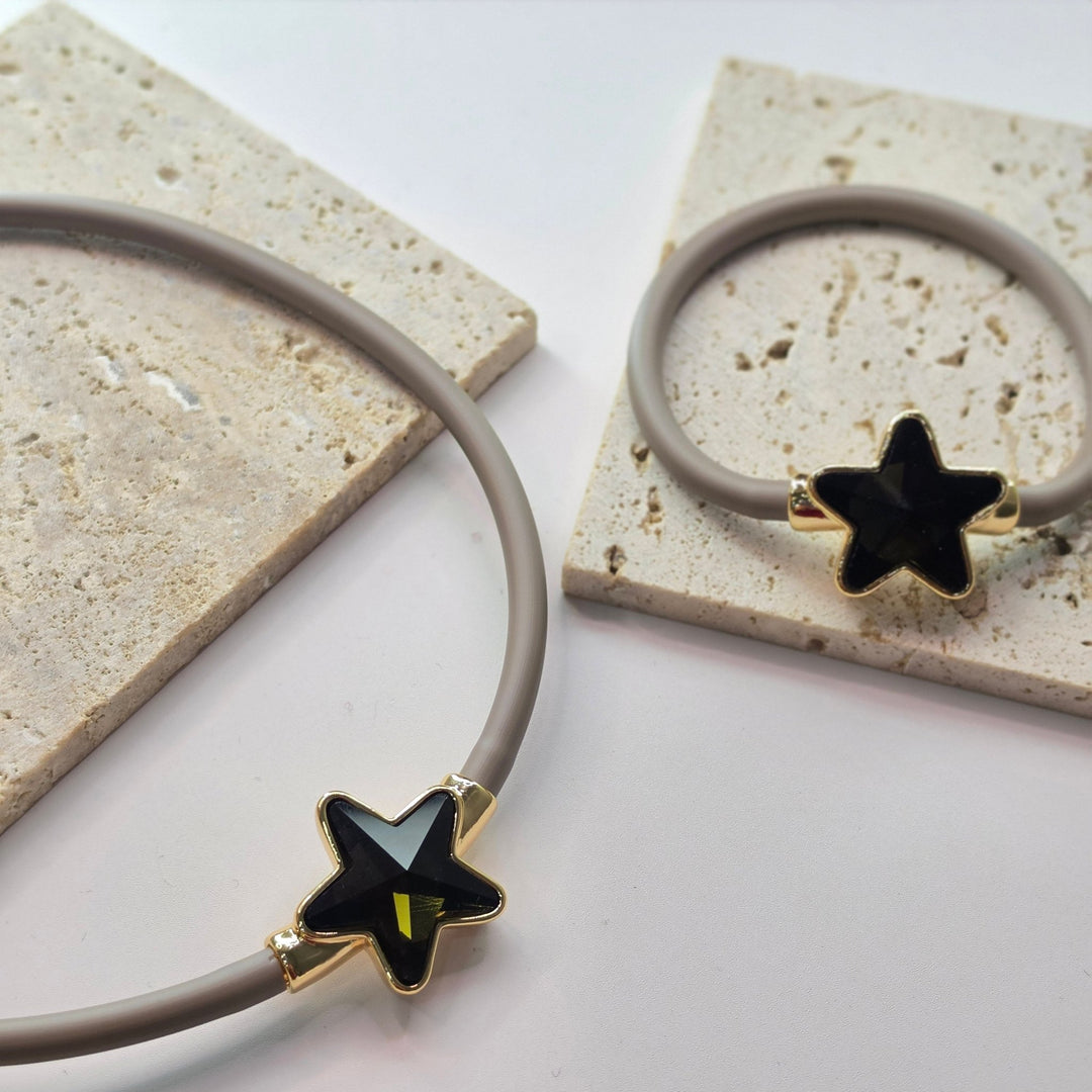 SET STELLA TAUPE CADENA Y PULSERAZoé Del Mar