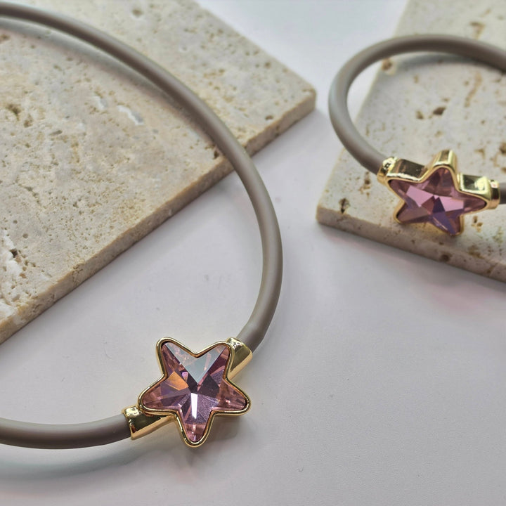 SET STELLA TAUPE CADENA Y PULSERAZoé Del Mar