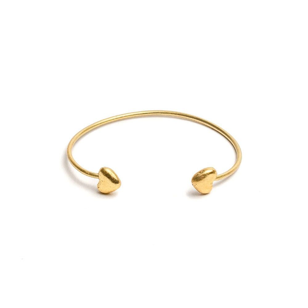 THIN CUFF BRACELET BULGING HEARTS CODE DD11062SPULSERAZoé Del Mar