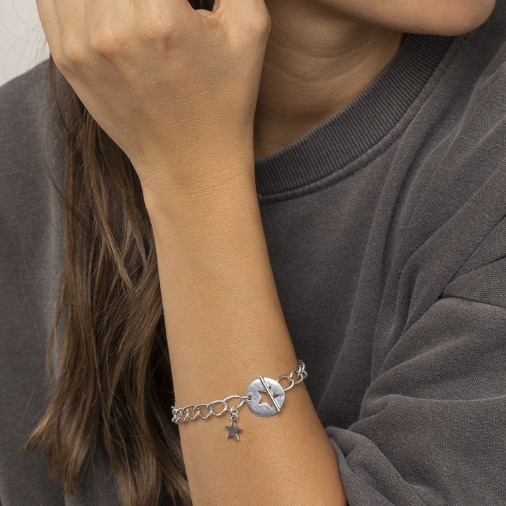 CHAIN BRACELET T-BAR STAR