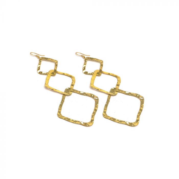 EARRINGS 3 THIN RHOMBUS